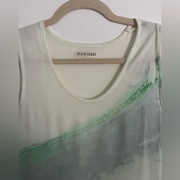 *SOLD* Black crane mini dress - Picture 5 of 5